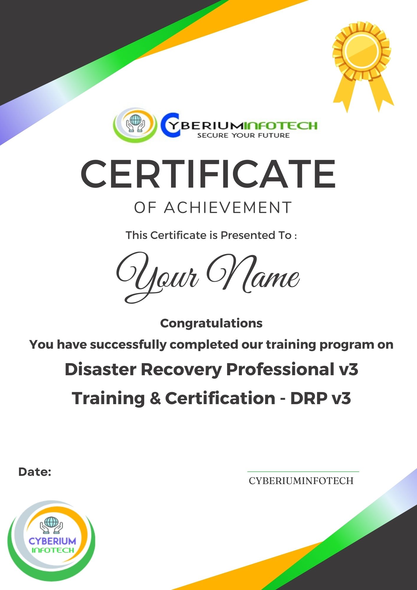 Disaster Recovery Professional v3 Training & Certification Certification